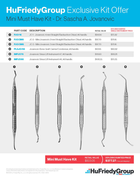 Jovanovic Implant Surgery & Tissue Regeneration Kit (Exclusive Kit)